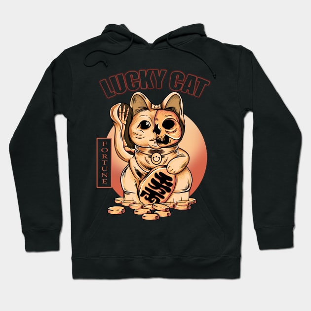 Lucky Cat Hoodie by HSPtees